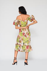 Gabriela Botanical Midi Dress
