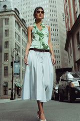 Paloma White Midi Skirt