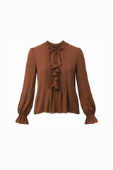 Carmen Silk Pintuck Blouse