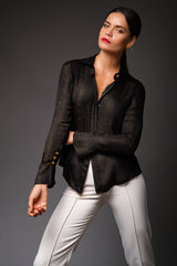 ANITA SILK LUREX SHIRT