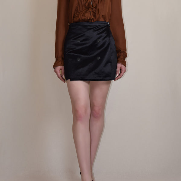 Ashley Wrap Mini Skirt – Cindy Castro New York, LLC