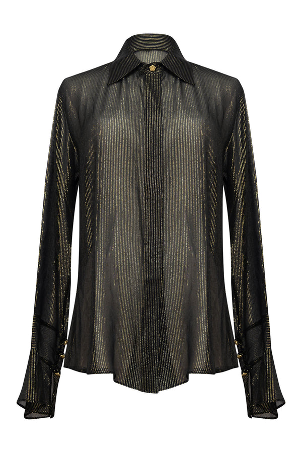 ANITA SILK LUREX SHIRT