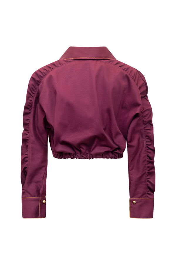 Violet Crop Jacket