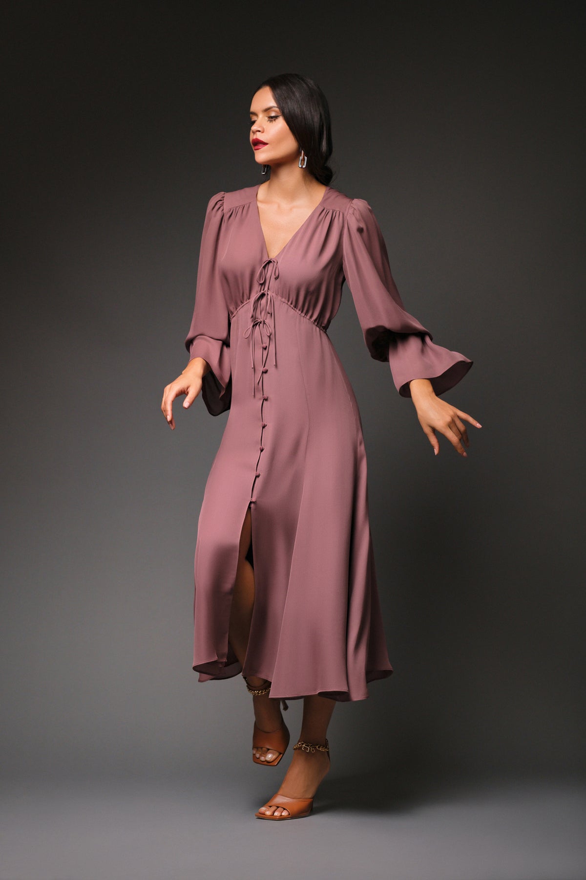 Diana Midi Silk Dress  Cindy Castro New York, LLC